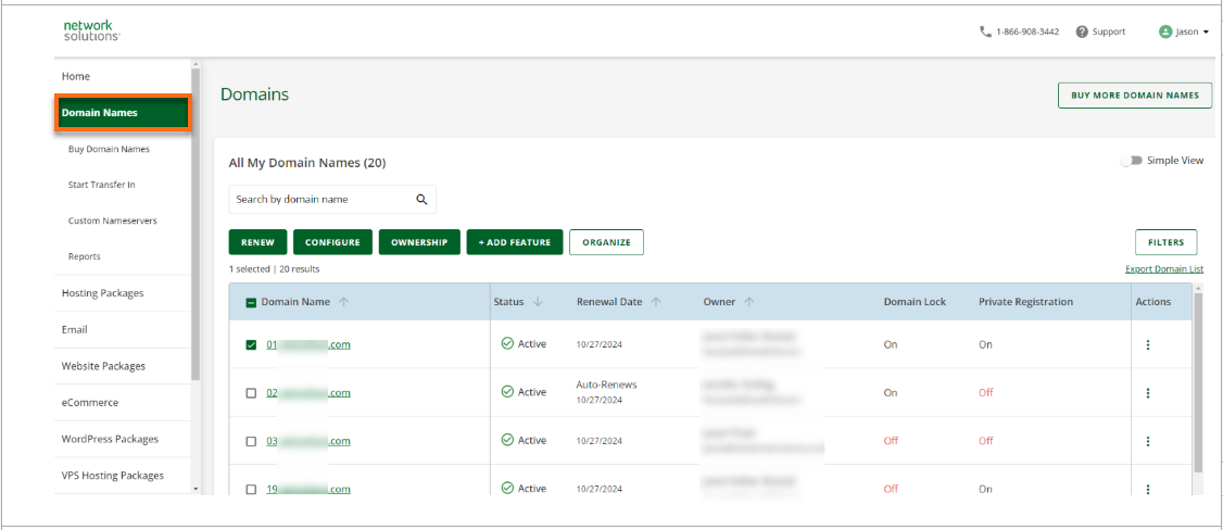 NetworkSolutions DNS Nameserver