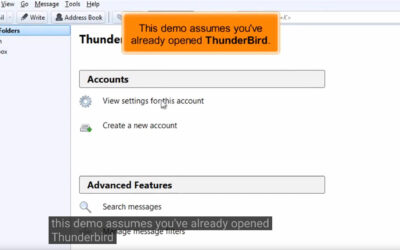 How to Configure Thunderbird POP SSL Account